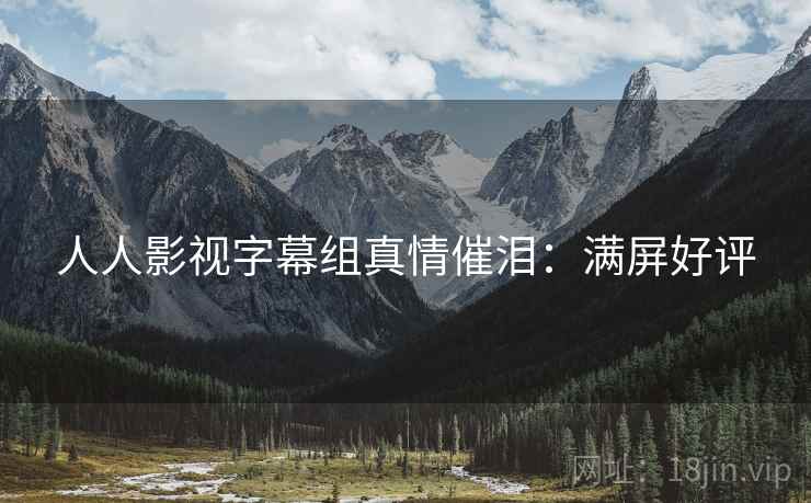 人人影视字幕组真情催泪：满屏好评